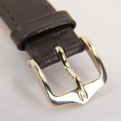 Vintage 9ct Gold Omega Wristwatch With Cal 620 Movement & Leather Strap