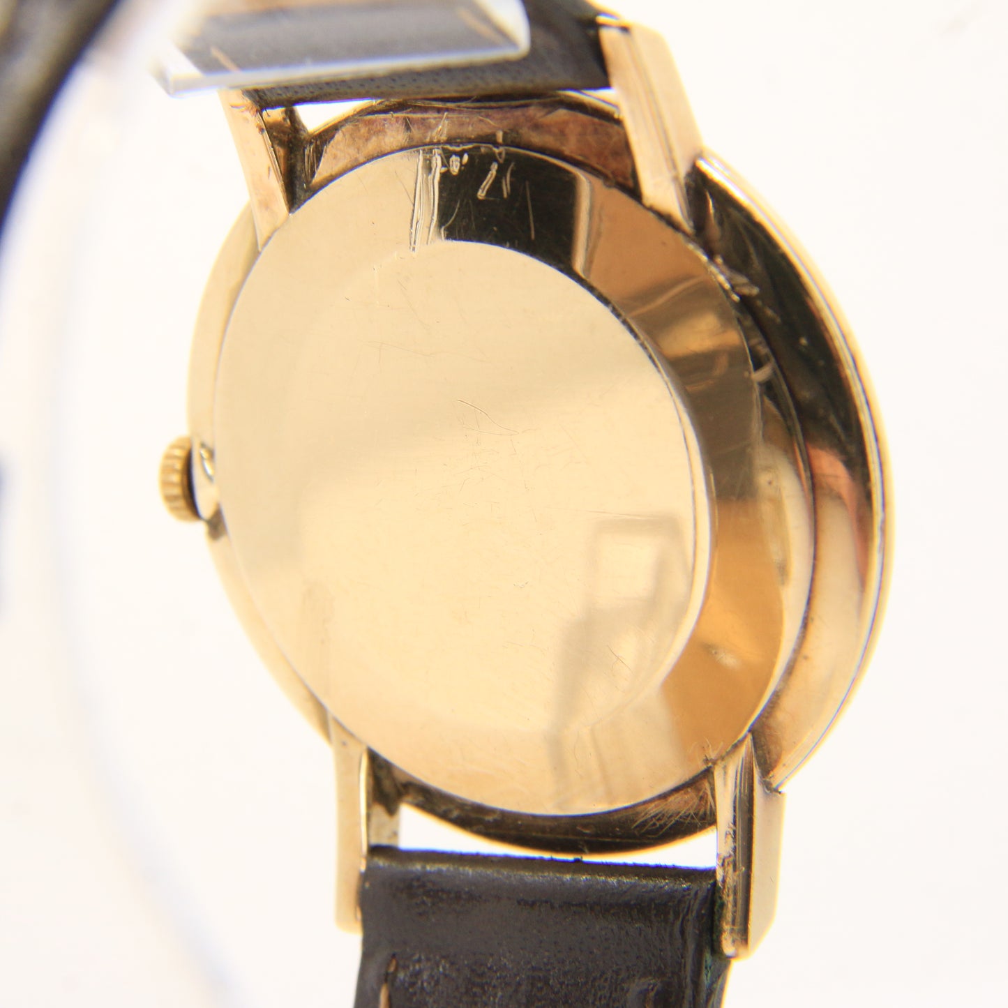 Vintage 9ct Gold Omega Wristwatch With Cal 620 Movement & Leather Strap