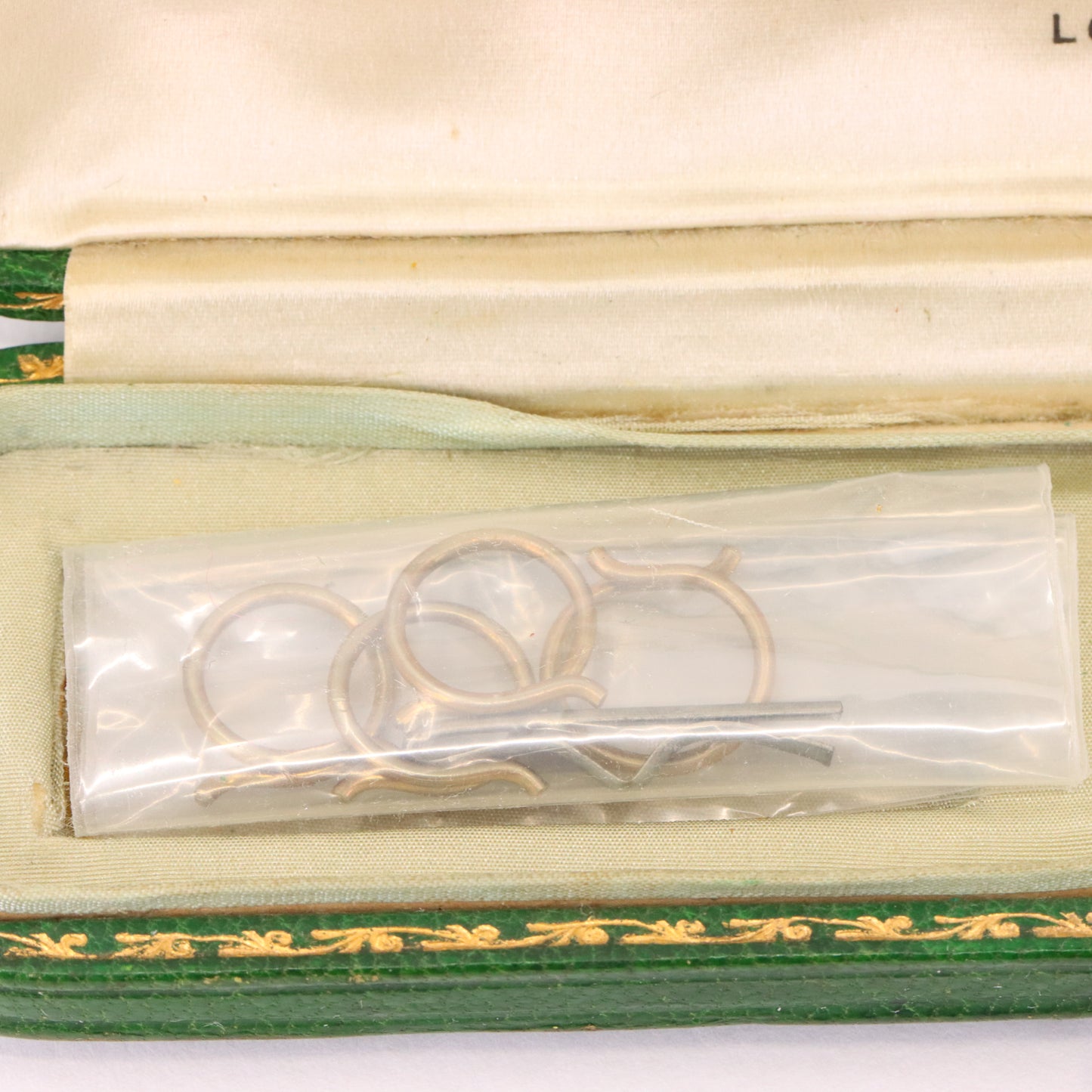 Antique 15ct Gold Mother of Pearl Pearl 6 Dress Stud Set Spink & Son Boxed Gift