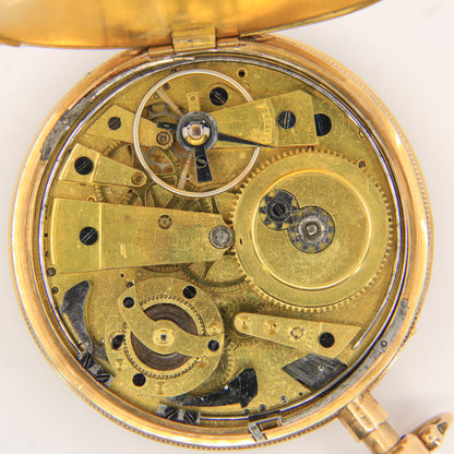 Antique 18ct Gold Lepine Quarter Repeater Pocket Watch, Paris Key Wind c1800