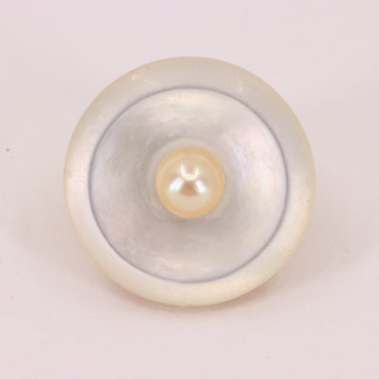 Antique 15ct Gold Mother of Pearl Pearl 6 Dress Stud Set Spink & Son Boxed Gift