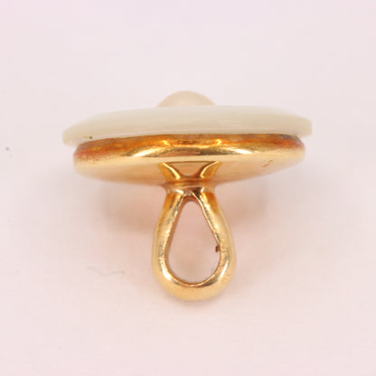 Antique 15ct Gold Mother of Pearl Pearl 6 Dress Stud Set Spink & Son Boxed Gift