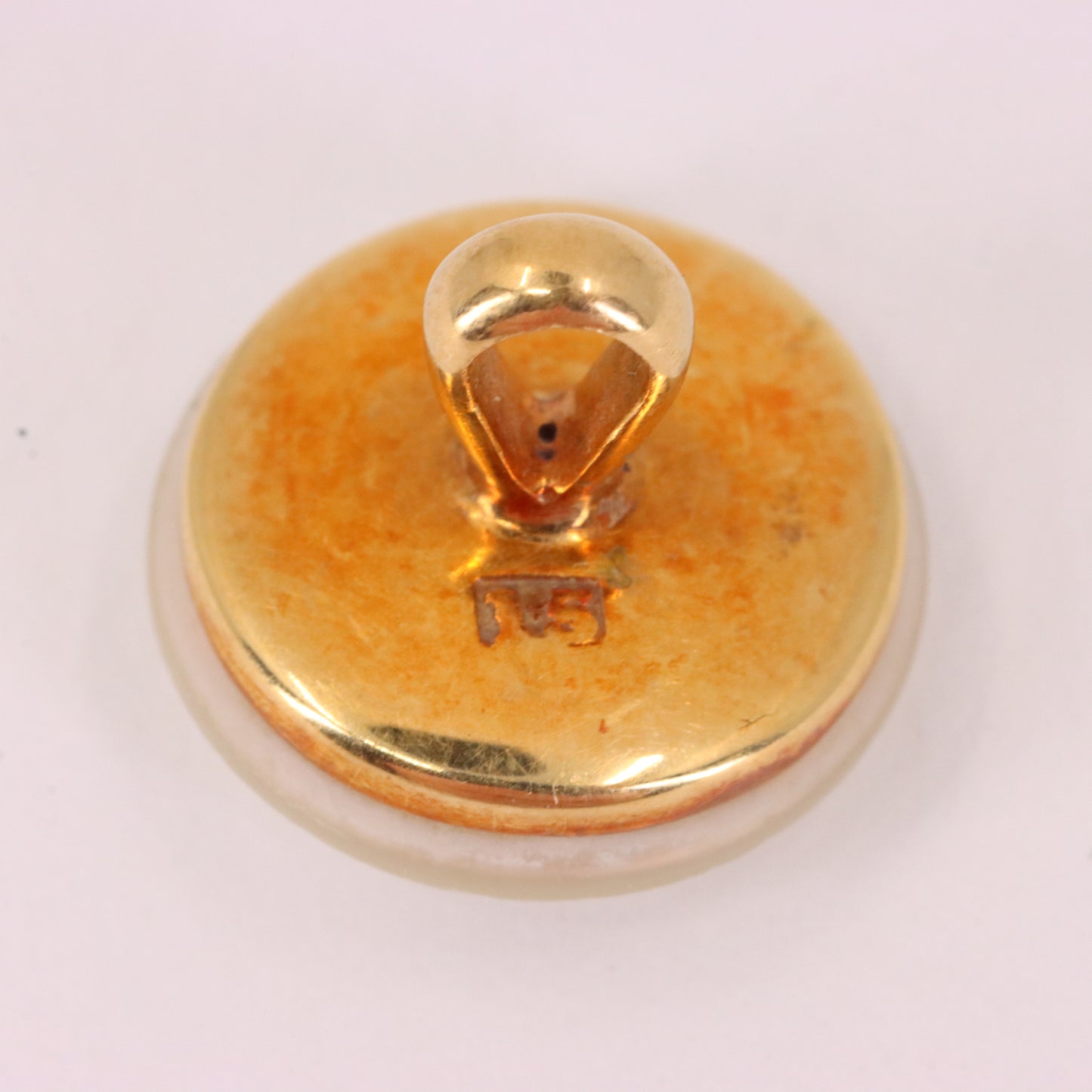 Antique 15ct Gold Mother of Pearl Pearl 6 Dress Stud Set Spink & Son Boxed Gift