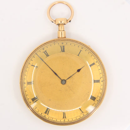 Antique 18ct Gold Quarter Repeater Continental Pocket Watch circa 1800