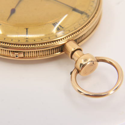 Antique 18ct Gold Quarter Repeater Continental Pocket Watch circa 1800