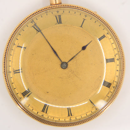 Antique 18ct Gold Quarter Repeater Continental Pocket Watch circa 1800