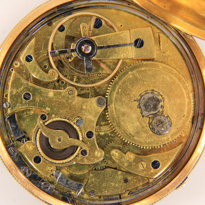 Antique 18ct Gold Quarter Repeater Continental Pocket Watch circa 1800