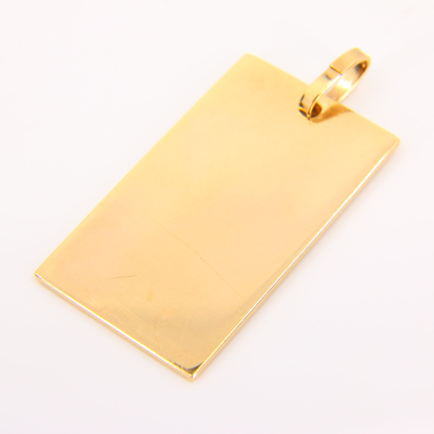 Vintage 9ct Ingot Pendant Gold Hallmarked London 1977 Solid Gold