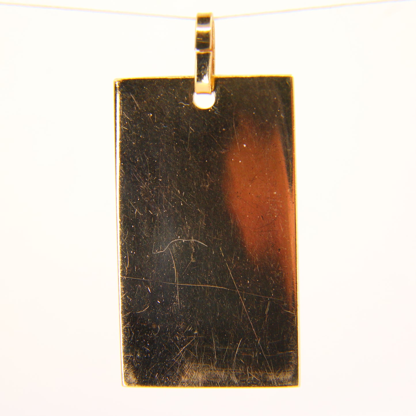 Vintage 9ct Ingot Pendant Gold Hallmarked London 1977 Solid Gold