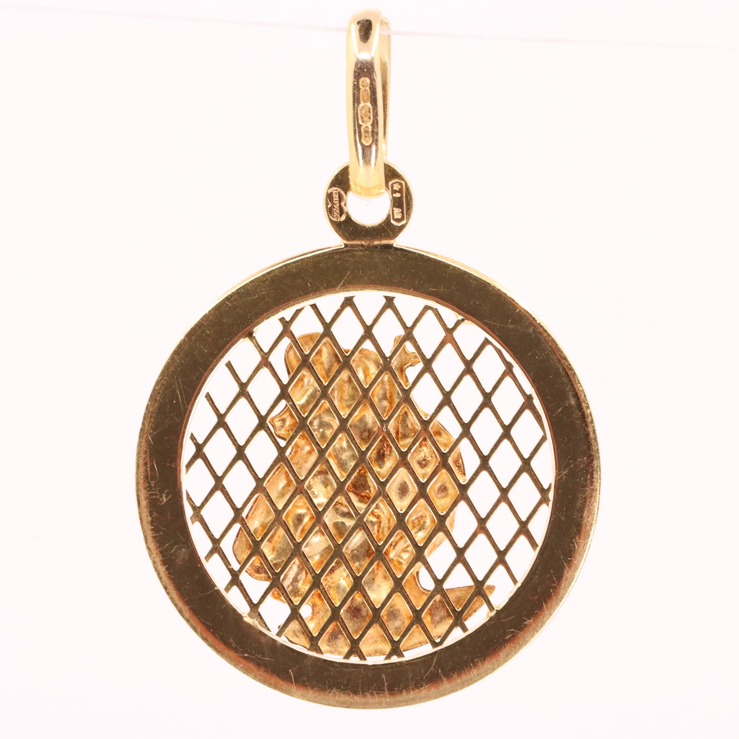 Vintage 9ct Hallmarked Yellow Gold UNOAERRE St Christopher Travel Pendant Charm