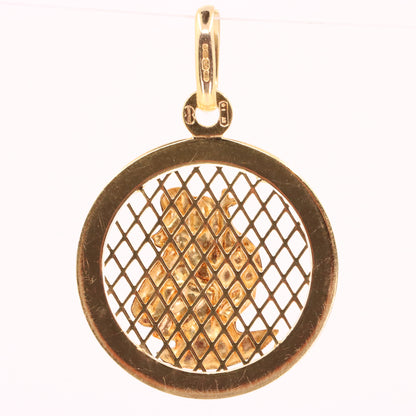 Vintage 9ct Hallmarked Yellow Gold UNOAERRE St Christopher Travel Pendant Charm