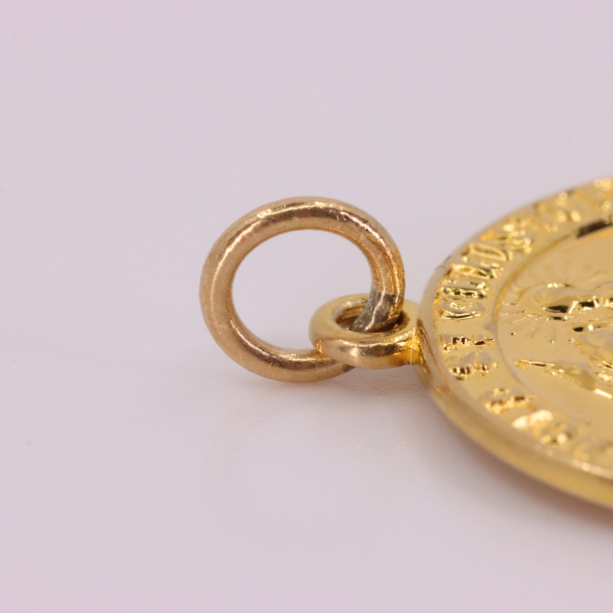 Vintage 9ct Hallmarked Gold St Christopher Saint Travel Pendant Charm Gift Lucky