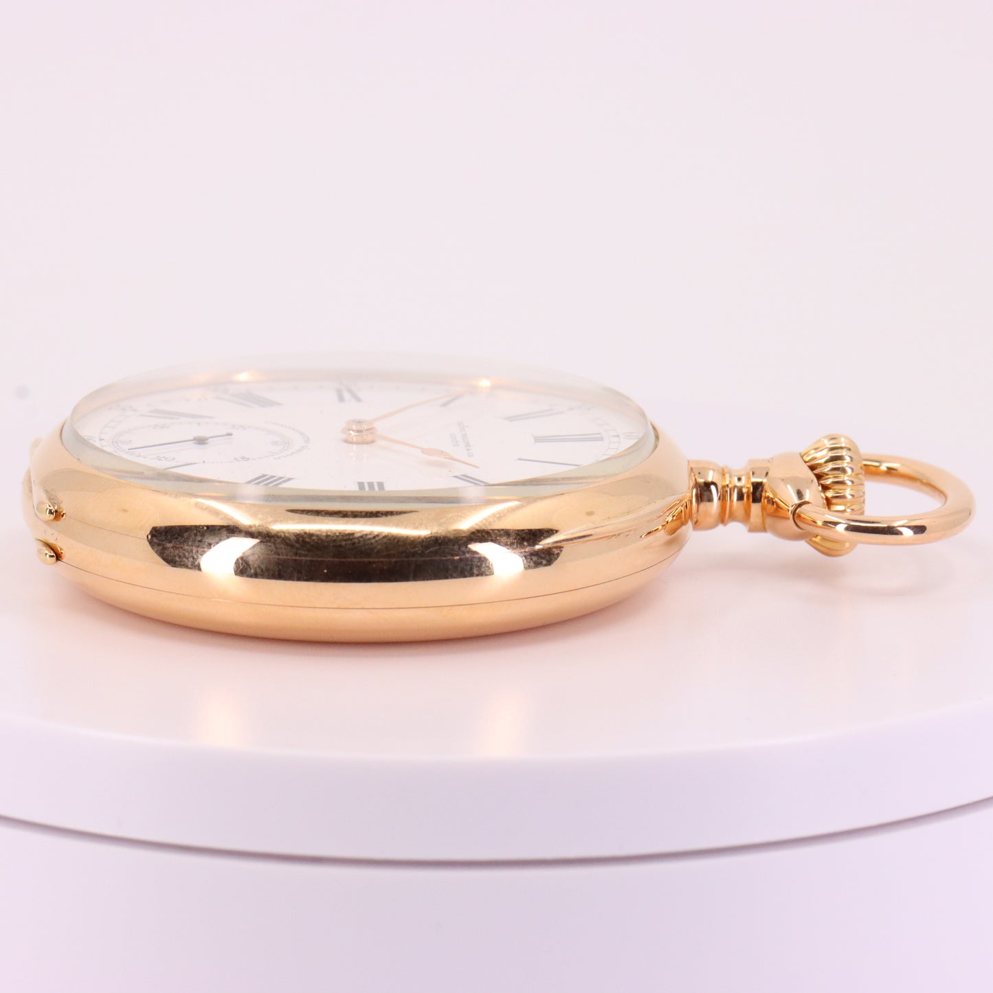 Antique 18ct Gold Patek Philippe Genève Chronometro Gondolo Pocket Watch 55.5mm