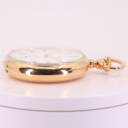 Antique 18ct Gold Patek Philippe Genève Chronometro Gondolo Pocket Watch 55.5mm