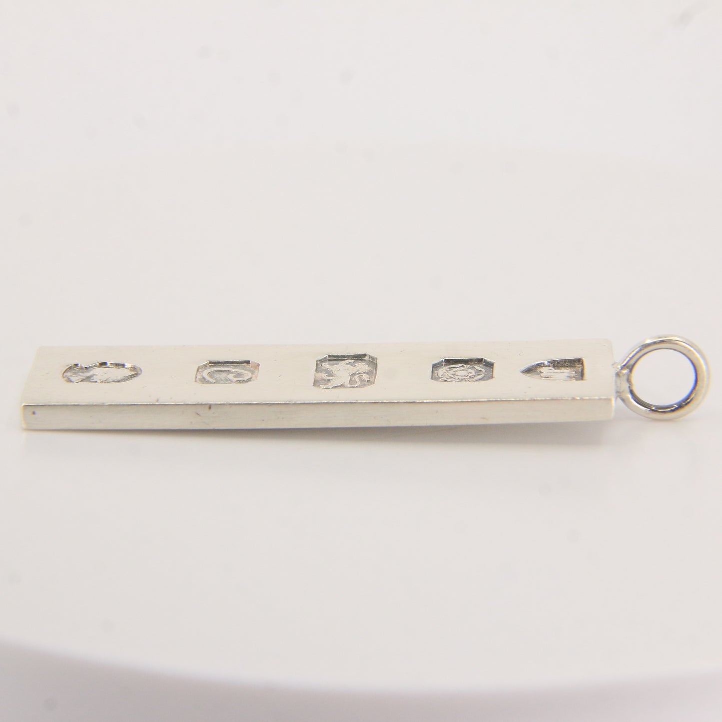 Vintage Sterling Silver Ingot Pendant Hallmarked Sheffield 1977 Jubilee Edition