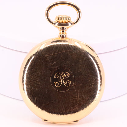 Antique 18ct Gold Patek Philippe Genève Chronometro Gondolo Pocket Watch 55.5mm