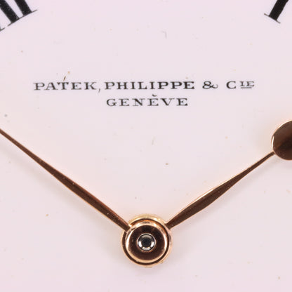 Antique 18ct Gold Patek Philippe Genève Chronometro Gondolo Pocket Watch 55.5mm