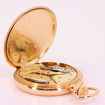 Antique 18ct Gold Patek Philippe Genève Chronometro Gondolo Pocket Watch 55.5mm