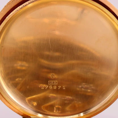 Antique 18ct Gold Patek Philippe Genève Chronometro Gondolo Pocket Watch 55.5mm