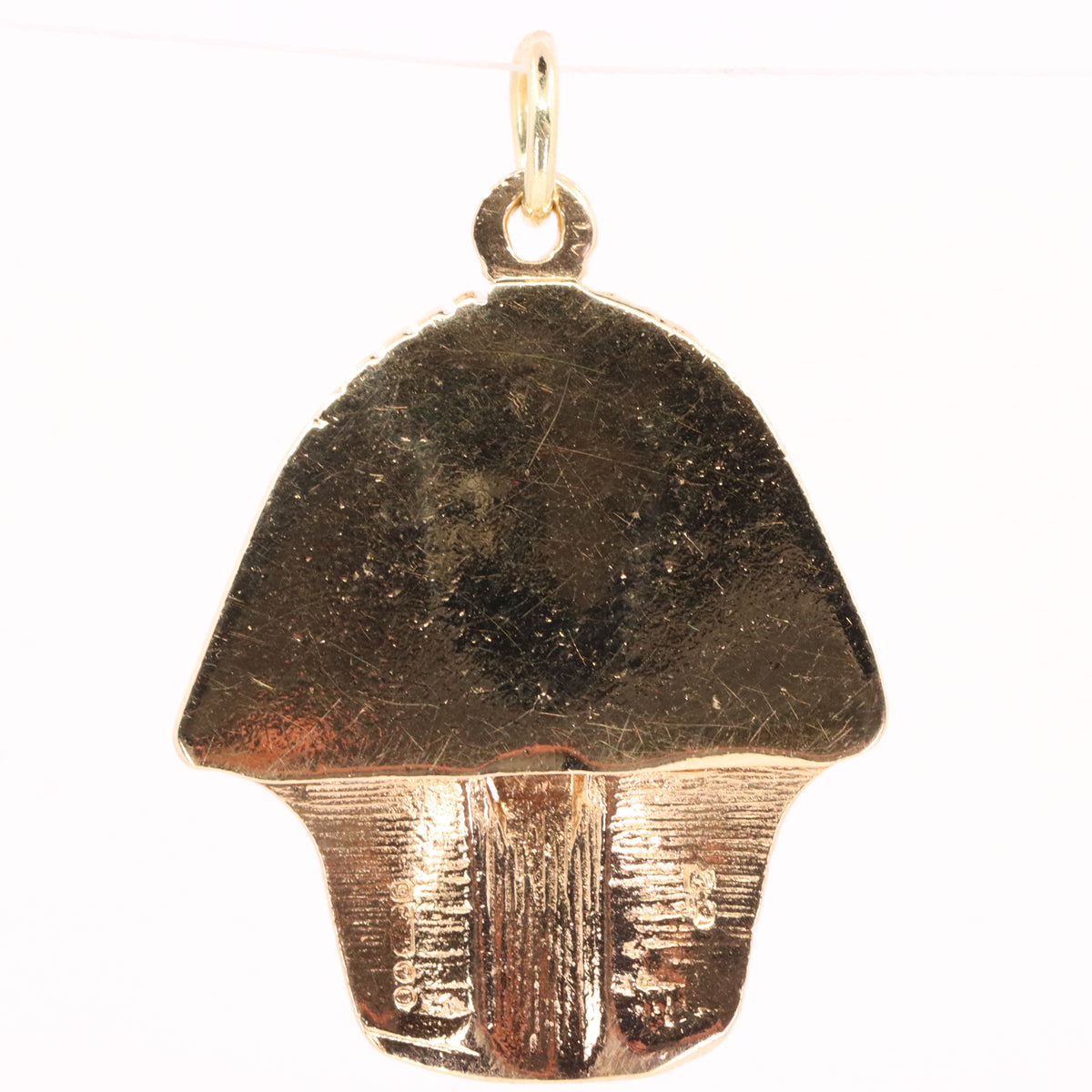 Vintage 9ct Hallmarked Gold Egyptian Pharaoh Tutankhamun King Tut Charm Pendant