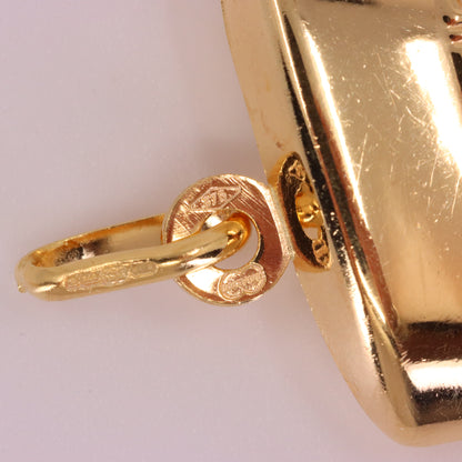 Vintage 9ct Hallmarked Gold Unoaerre Nefertiti Egyptian Queen Pharaoh Pendant