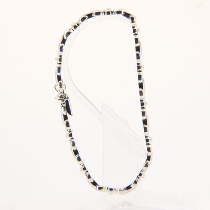 Vintage 18ct Hallmarked White Gold Bracelet 7 Inch Articulated Link Design