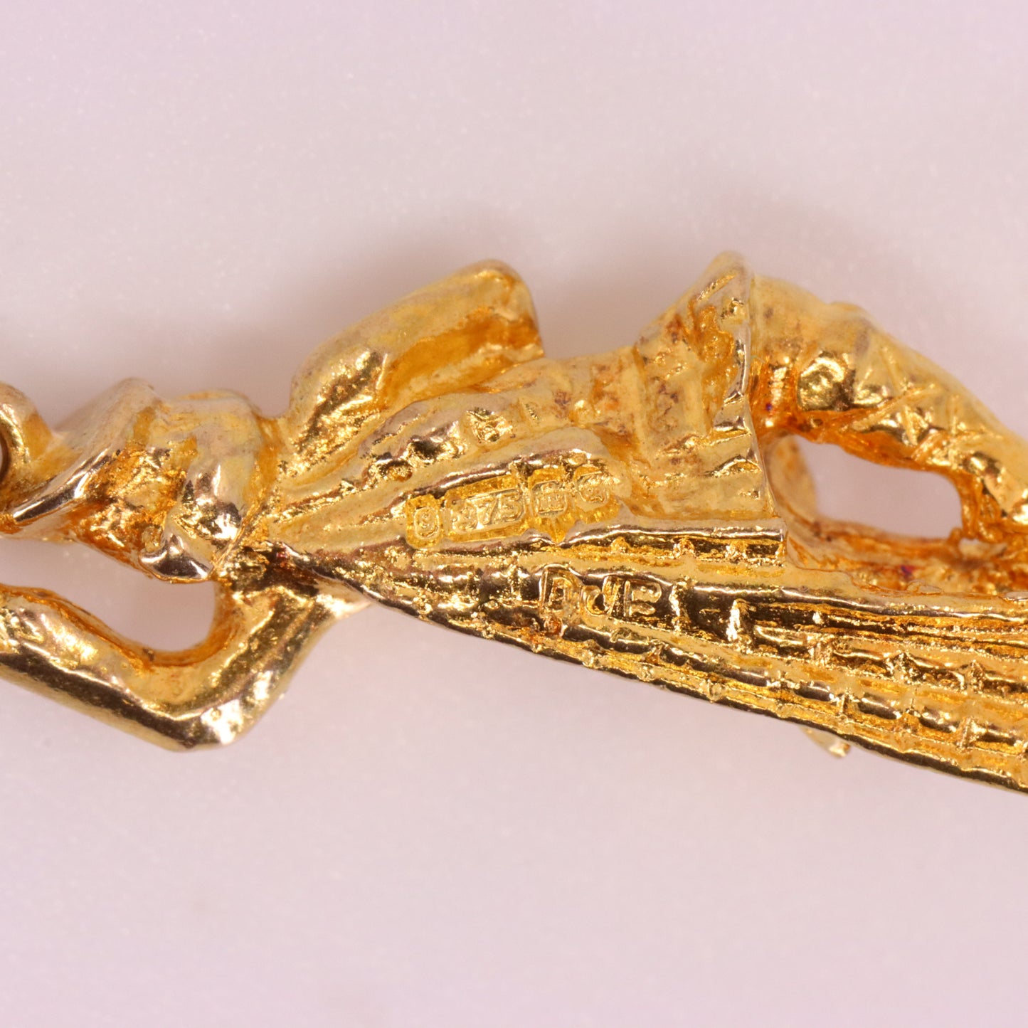 Vintage 9ct Hallmarked Yellow Gold Scottish Highland Dancer Charm Pendant Gift