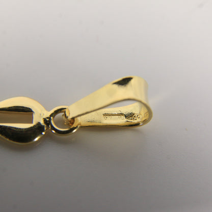 Vintage 18K Yellow Gold Italian Crucifix Cross Pendant Charm Christian Gift