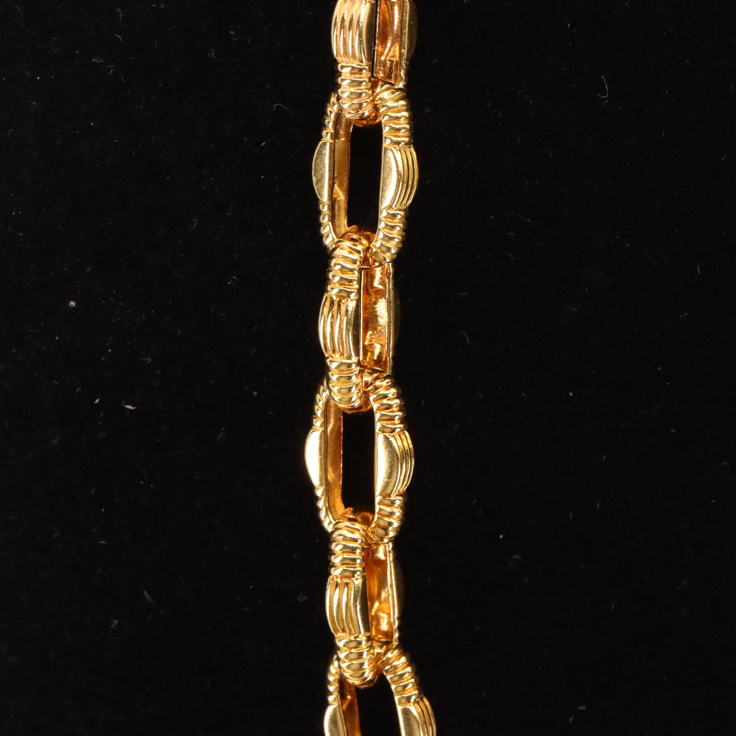 Vintage 18ct Gold 18 Inch Roberto Coin Diamond Clasp Italian Link Necklace