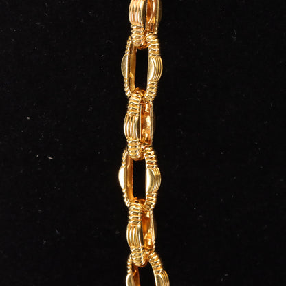 Vintage 18ct Gold 18 Inch Roberto Coin Diamond Clasp Italian Link Necklace