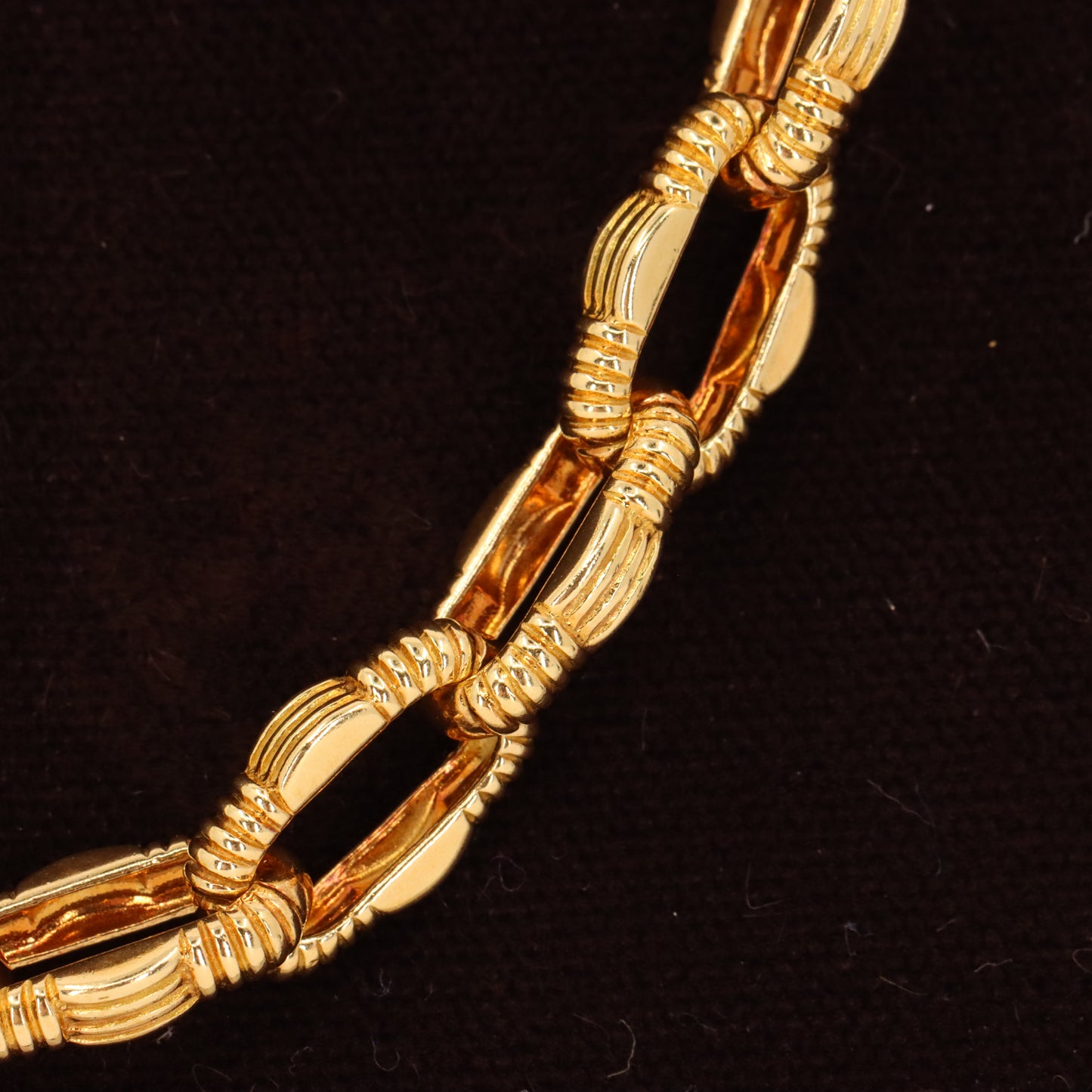 Vintage 18ct Gold 18 Inch Roberto Coin Diamond Clasp Italian Link Necklace