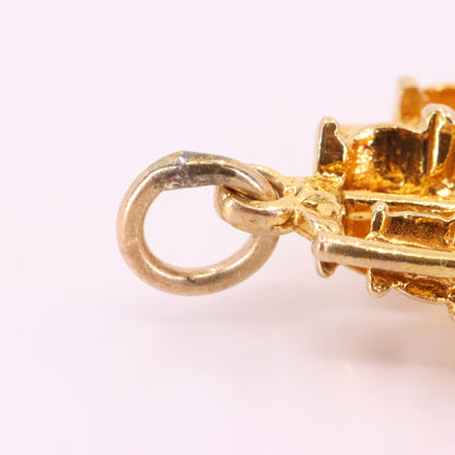 Vintage 9ct Hallmarked Gold Spanish Galleon Sailing Ship Boat Charm Pendant Gift