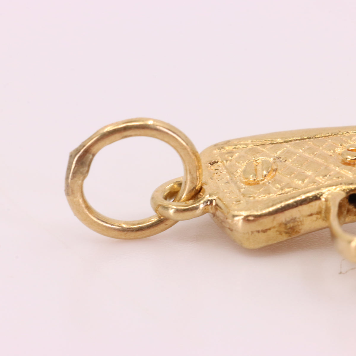 Vintage 9ct Gold Articulated Opening Revolver Pistol Gun Miniature Charm Pendant