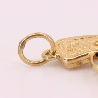 Vintage 9ct Gold Articulated Opening Revolver Pistol Gun Miniature Charm Pendant