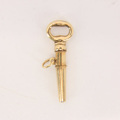 Antique 9ct Yellow Gold Swivel Watch Key Pendant Fob Pocket Watch Charm Gift