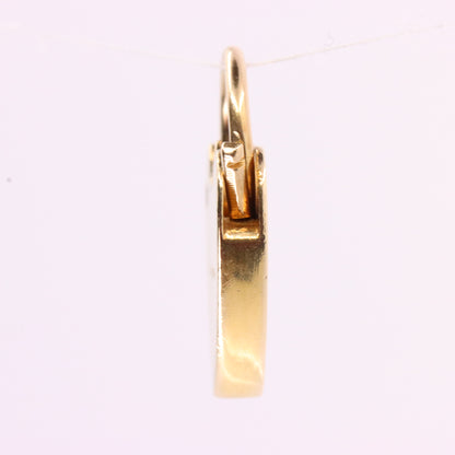 Vintage Jensen 9ct Rose Gold Hallmarked Heart Padlock Charm Pendant Love Gift