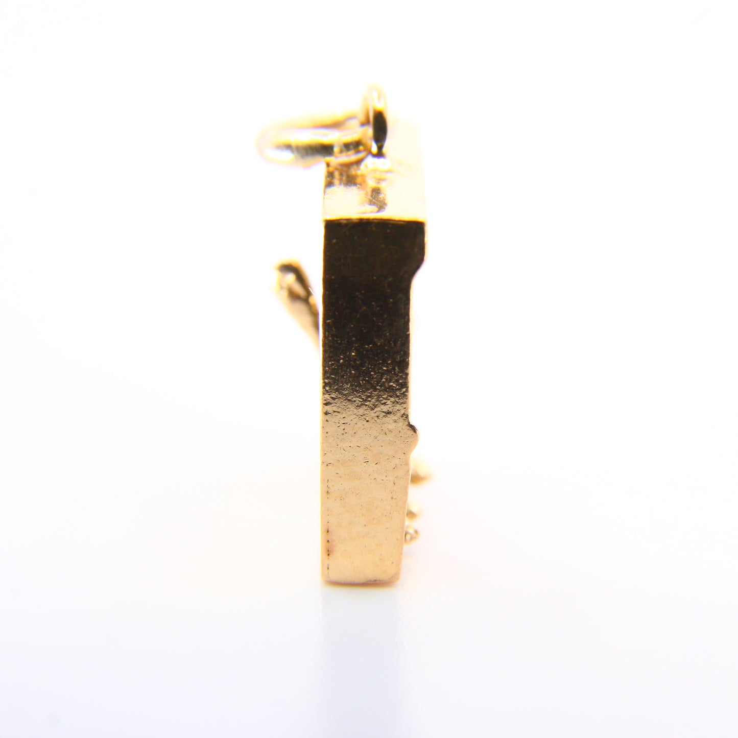 Vintage 9ct Can-can Dancers Moving Dancing Charm Hallmarked Yellow Gold Pendant