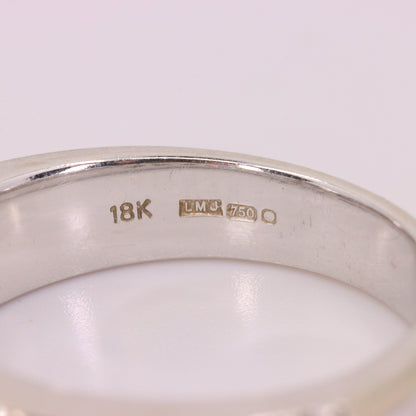 Vintage 18ct Hallmarked White Gold Baguette Diamond Half Eternity Ring Boxed Gift