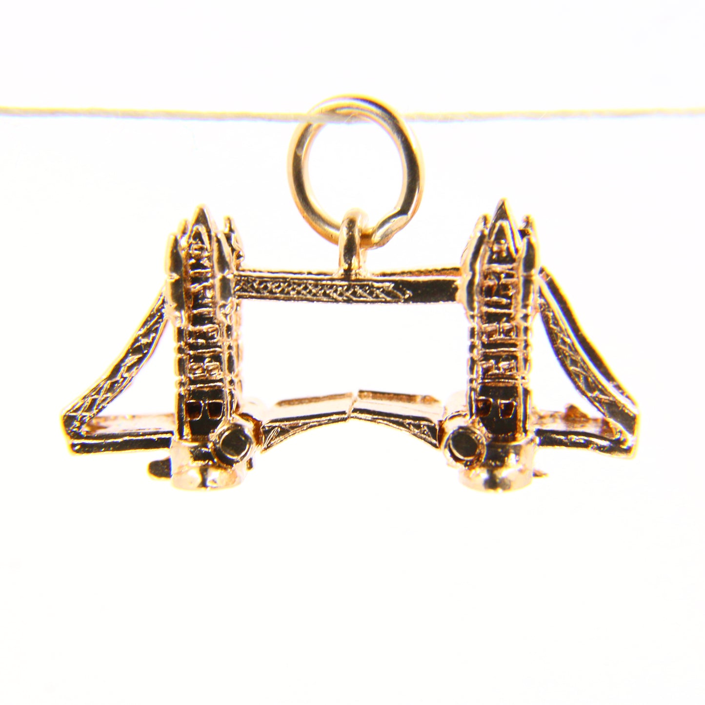 Vintage 9ct Opening London Bridge Charm 9 Carat Hallmarked Gold Travel Pendant