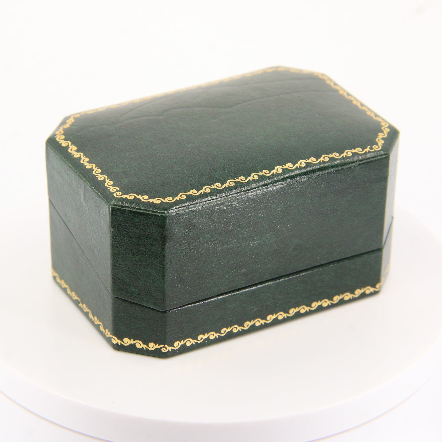 Vintage 18K Two Tone Italian Twist Hoop Earrings Textured Gold Boxed Gift