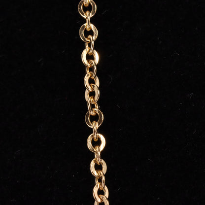 Vintage 9ct Hallmarked Tri Tone Gold Filigree Butterfly Pendant Necklace 17 Inch