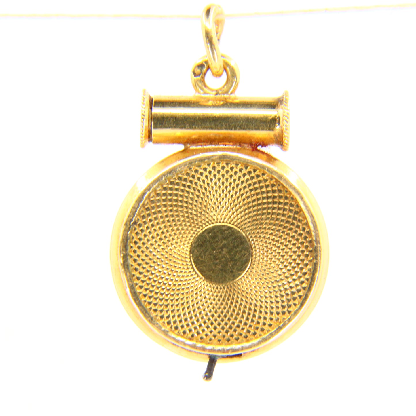 Vintage 18ct Spinning Dice Roulette Wheel Charm Yellow Gold 18K Lucky Pendant