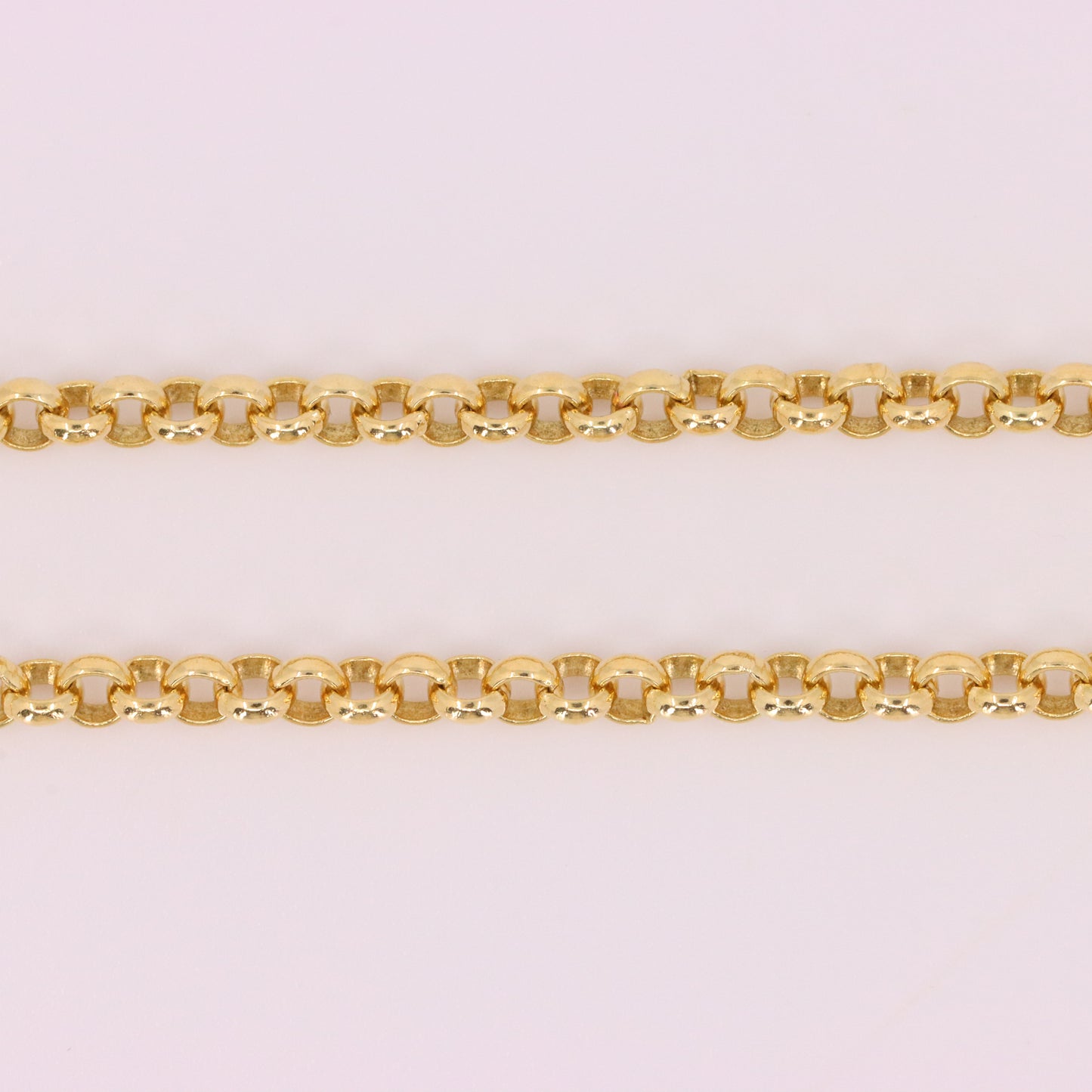 Vintage 18ct Yellow Gold Rolo Chain Necklace 16.5 Inch Belcher Link Boxed Gift