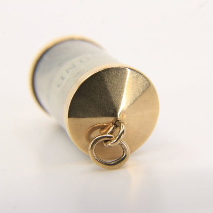 Vintage 9ct Hallmarked Gold 1 Pound Old UK Currency Luck Charm Pendant Gift