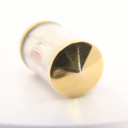 Vintage 9ct Hallmarked Gold 10 Shilling Old UK Currency Good Luck Charm Pendant