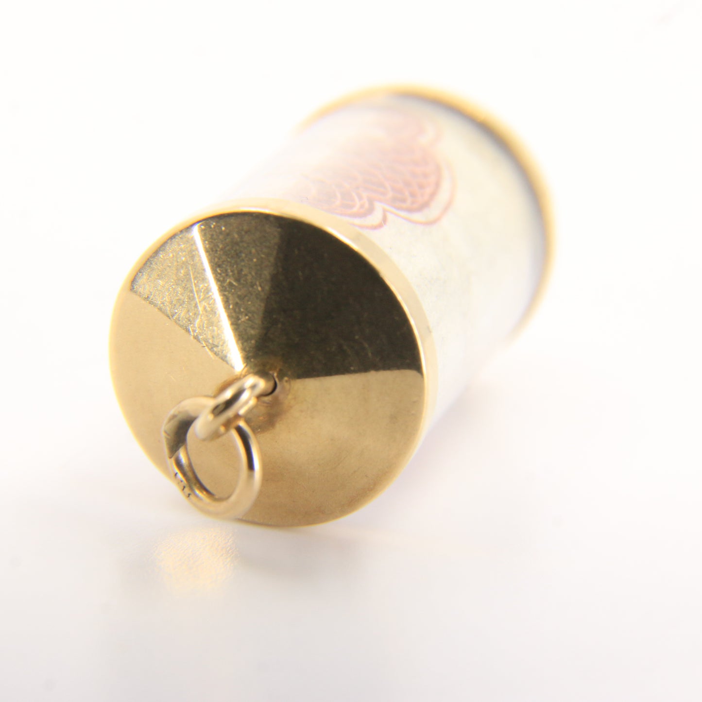 Vintage 9ct Hallmarked Gold 10 Shilling Old UK Currency Good Luck Charm Pendant