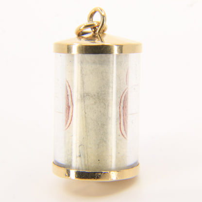 Vintage 9ct Hallmarked Gold 10 Shilling Old UK Currency Good Luck Charm Pendant