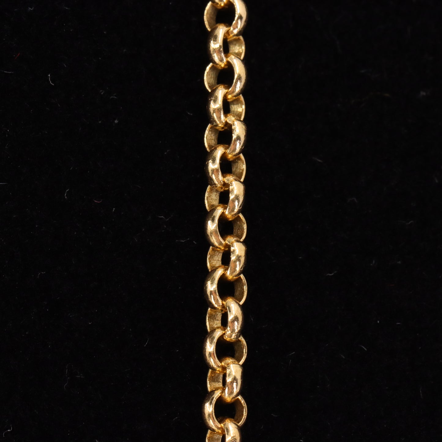 Vintage 18ct Yellow Gold Rolo Chain Necklace 16.5 Inch Belcher Link Boxed Gift