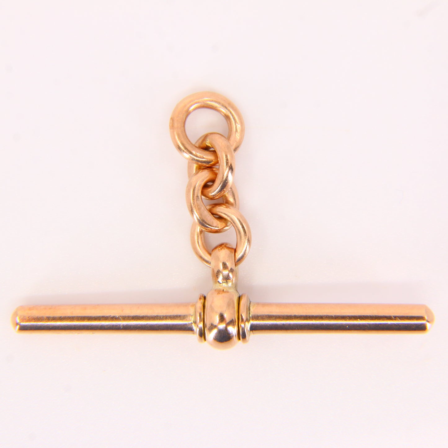 Antique 9ct Hallmarked Gold Albert T-Bar Charm | Non-Swivel Pendant
