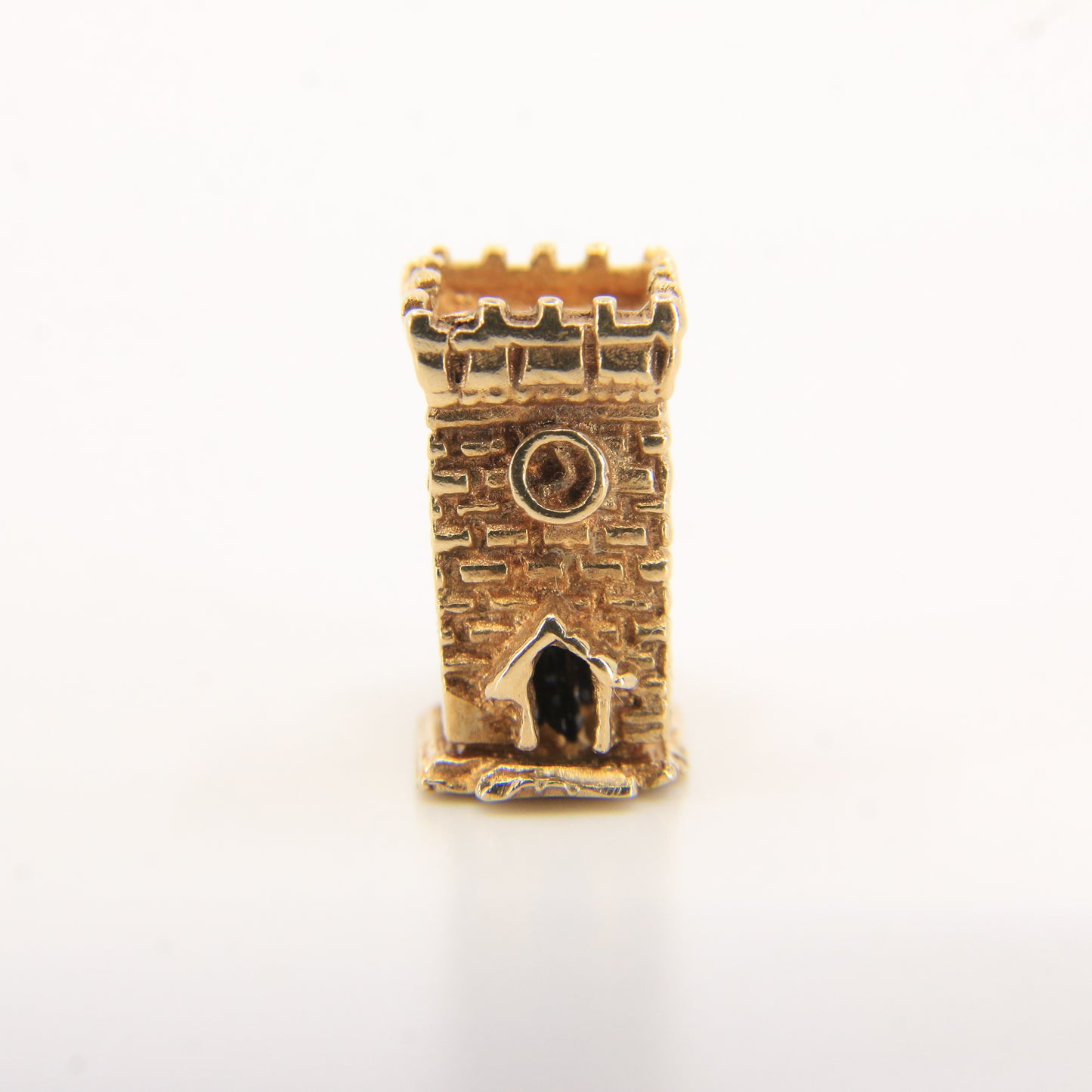 Vintage 9ct Hallmarked Gold Wedding Vows Opening Church Charm Pendant Detailed